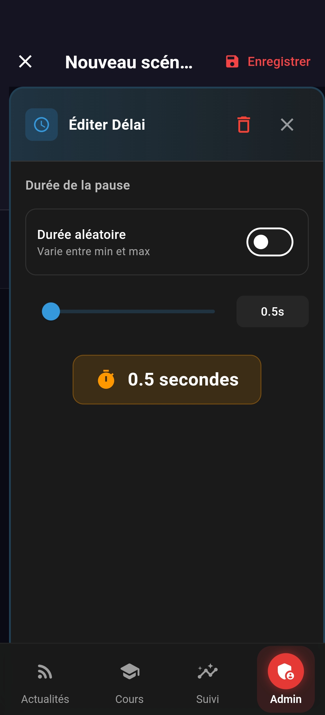 Eine Verzögerung hinzufügen